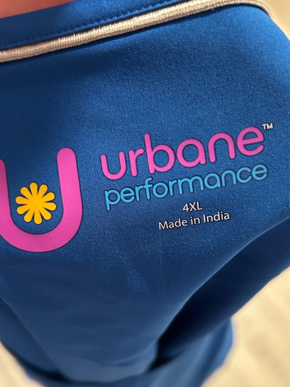 NWT Urbane Performance scrub top Size 4XL Royal Blue Short Sleeve - Picture 4 of 6